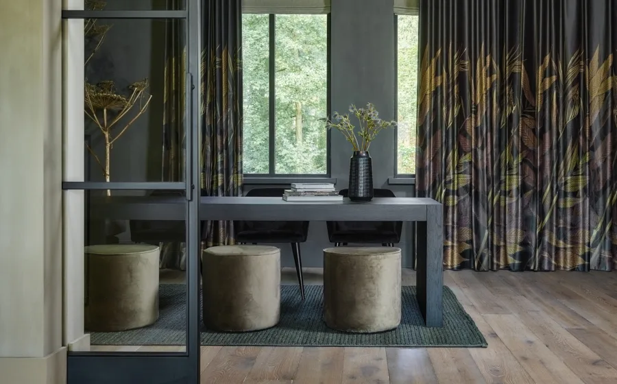 Gordijnen met stijlvolle print