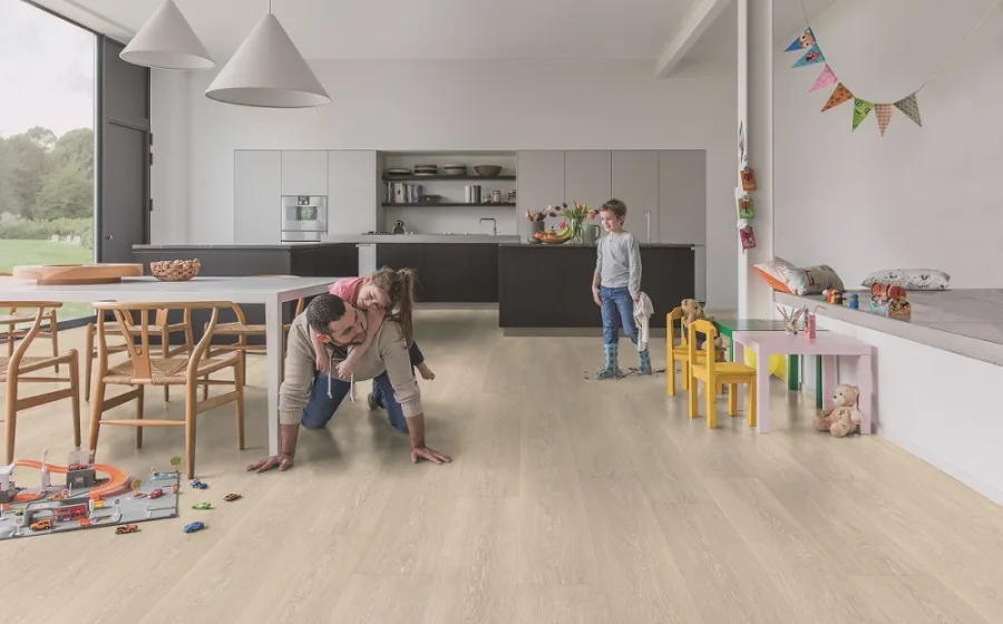 Prijs van een Quick Step laminaatvloer bij Aanhuis.nl