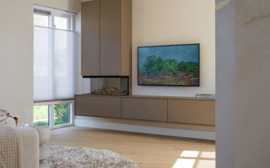 TV kast in de woonkamer