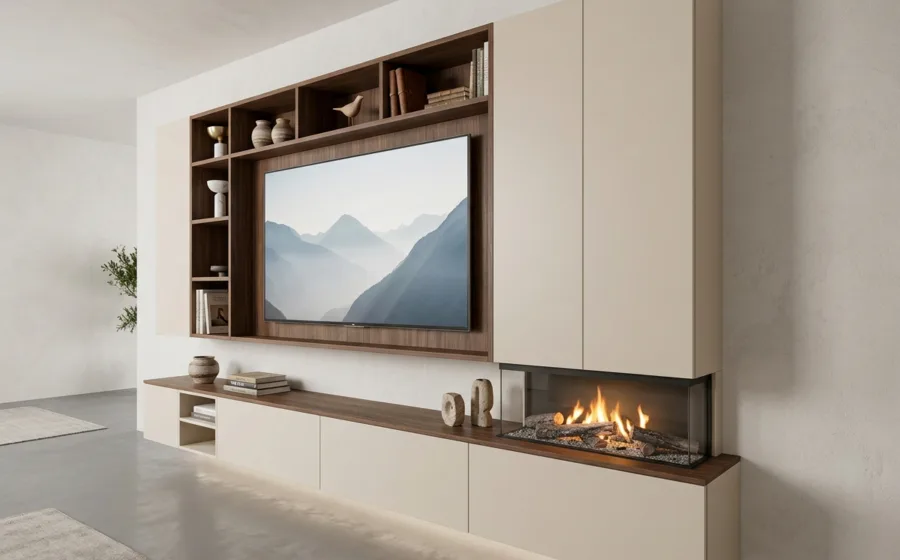 Cinewall kast op maat beige