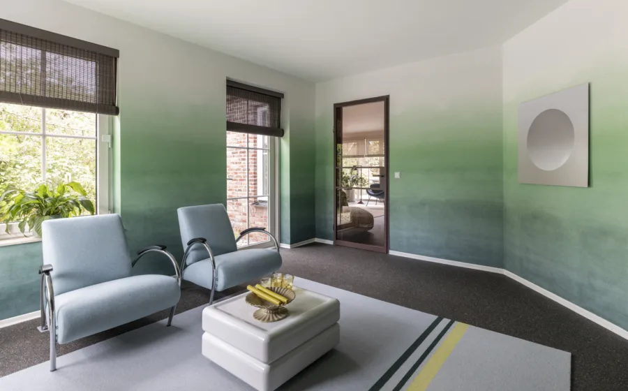 Vtwonen seizoen 25 aflevering 3 kamer met groen en blauw tinten