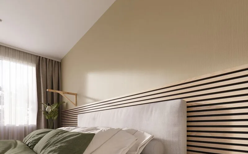 CanDo Wandbekleding Houten wandpanelen in de slaapkamer
