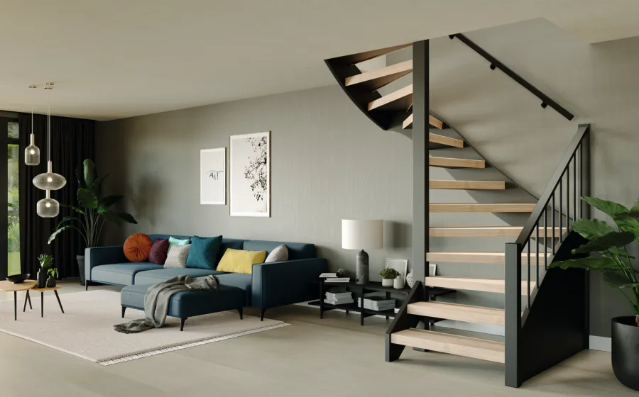 Deli Home laminaat traprenovatie bij Aanhuis.nl