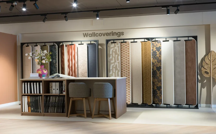 Aanhuis Almere winkel behang