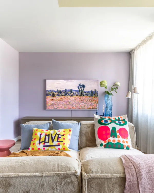 Kleurrijke woonkamer