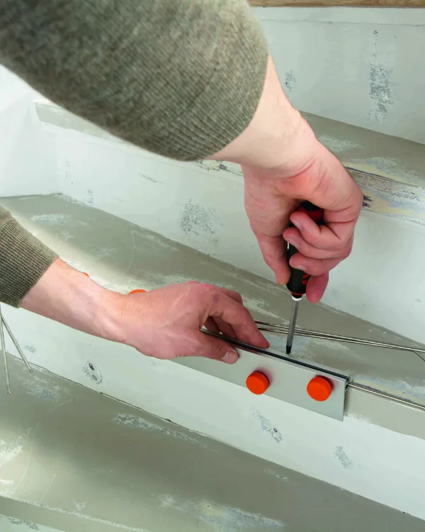 Trapbekleding montage en gereedschap voorbeeld