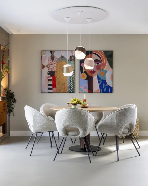 Gietvloer in de eetkamer