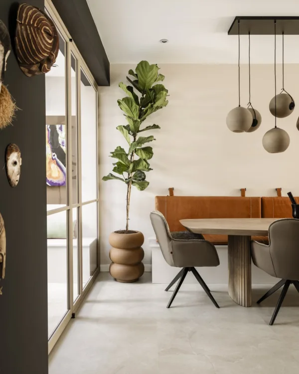 Modern Strak eetkamer Aanhuis nl pvc vloer vloerverwarming