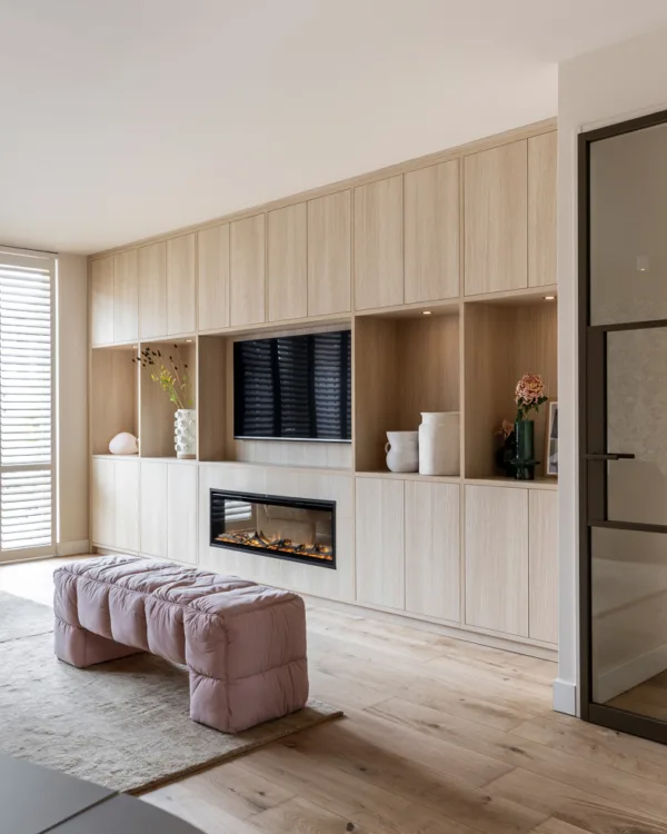 Allure tv-kast op maat met elektrische haard