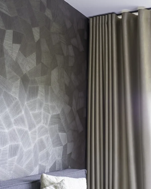 Verduisterende slapkamer gordijnen met bijpassende rails