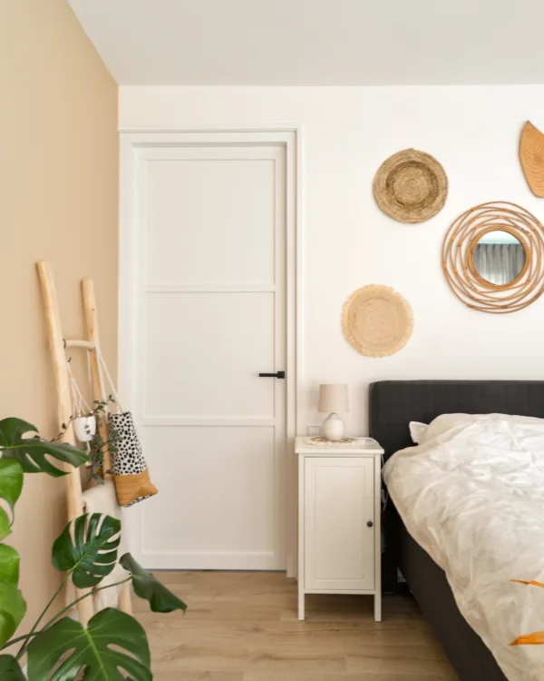 Weekamp binnendeur Industrieel in slaapkamer