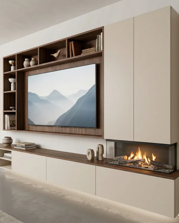 Cinewall kast op maat beige