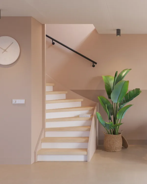 Traprenovatie met laminaat in Scandinavische lichte houttinten