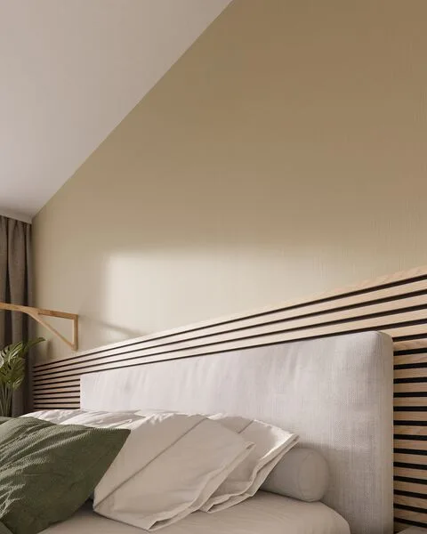 CanDo Wandbekleding Houten wandpanelen in de slaapkamer