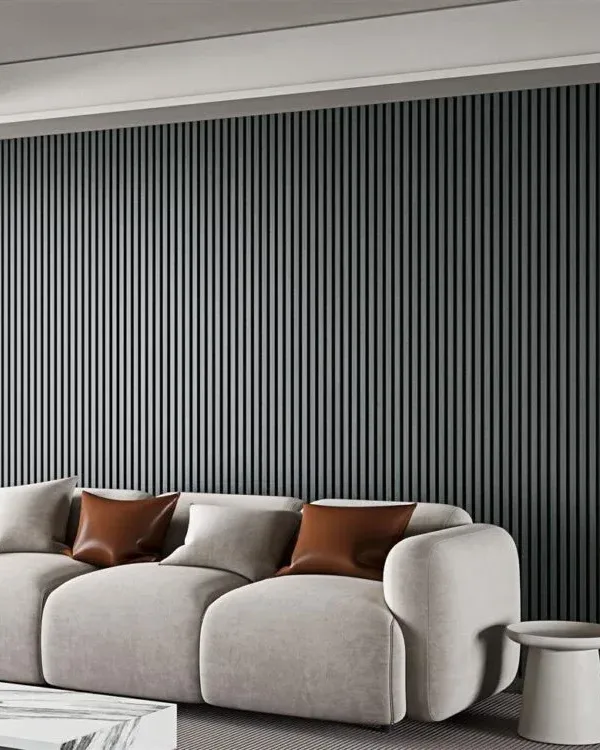 Cotap Silentlines lattenwand zwart eiken sfeerfoto