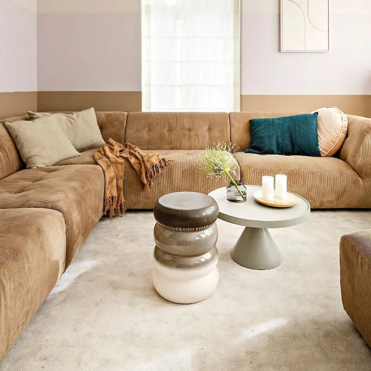 Zacht tapijt in de woonkamer voor een warme en sfeervol interieur