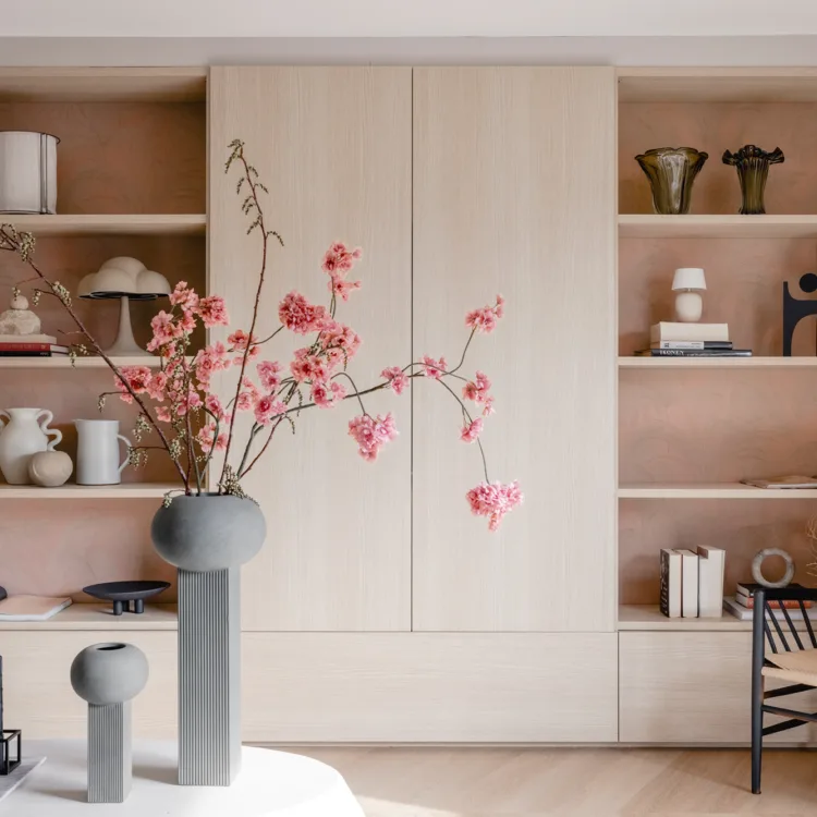 Inbouwkast op maat voor de tv in de woonkamer | Aanhuis