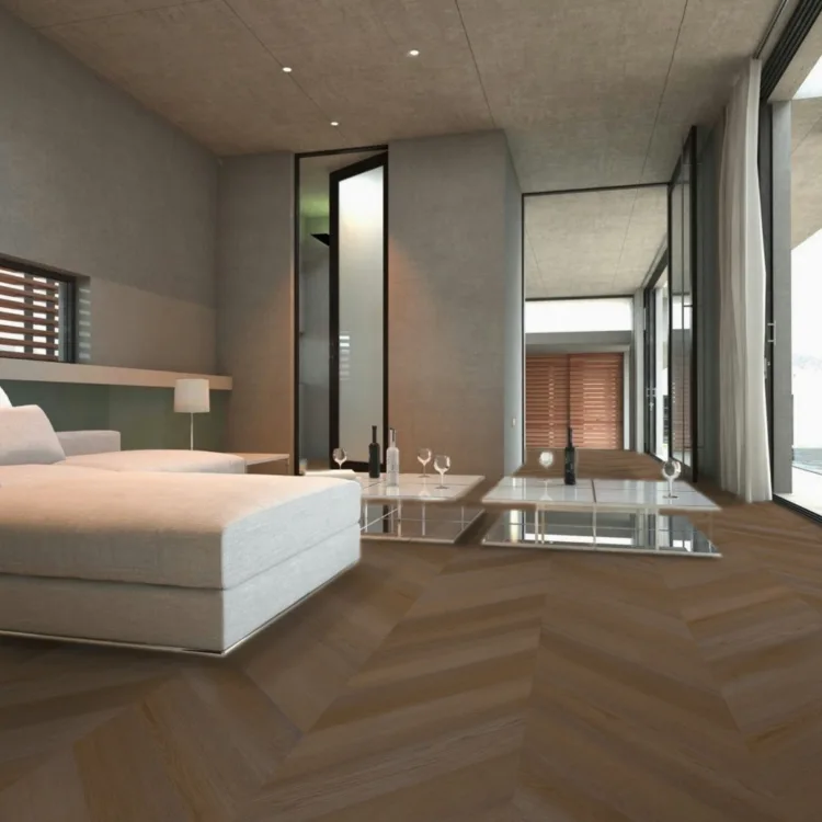 PVC vloer Zwolle in Hongaarse punt uit de Aanhuis.nl-collectie