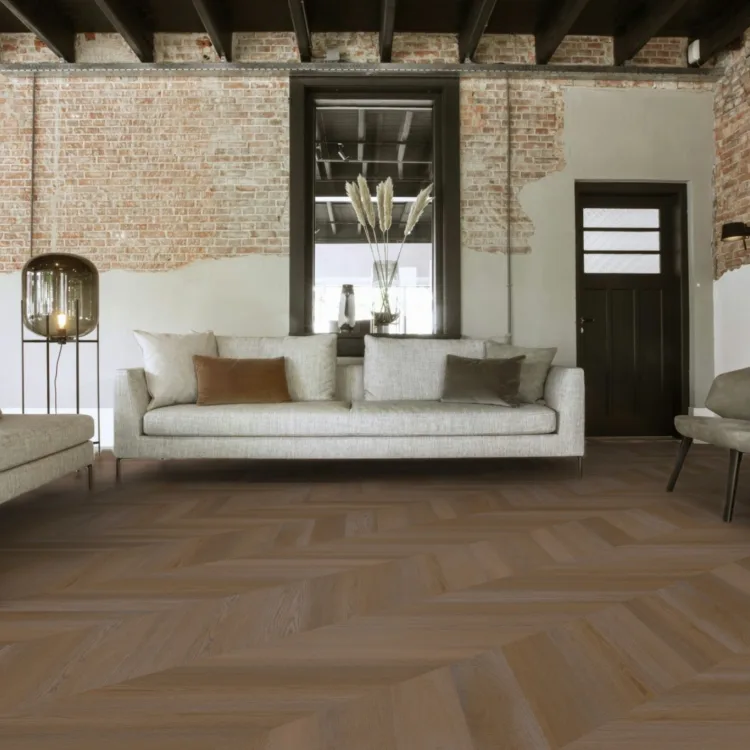 PVC vloer Zwolle in Hongaarse punt uit de Aanhuis.nl-collectie