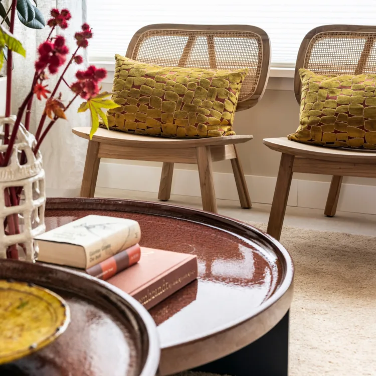 Sfeerfoto van warm kleurrijk interieur uit vtwonen aflevering, seizoen 23, aflevering 3