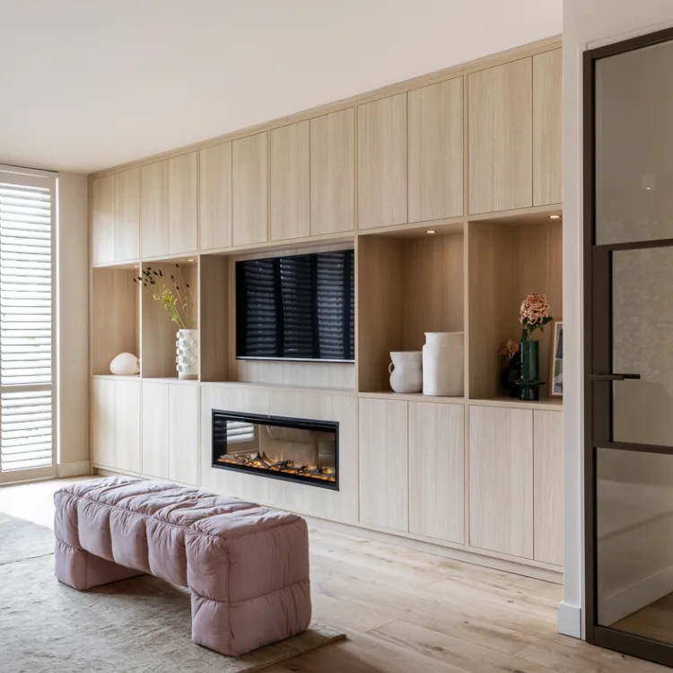 Allure tv-kast op maat met elektrische haard