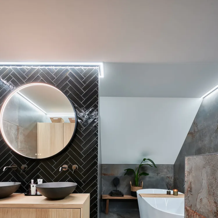 Plameco spanplafonds in de badkamer