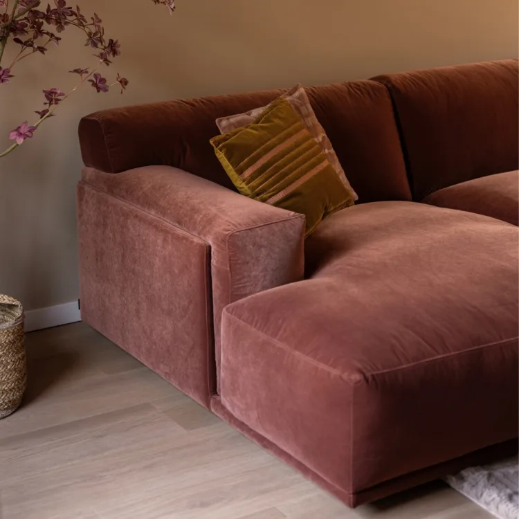 Close-up lichte eikenlook pvc-vloer