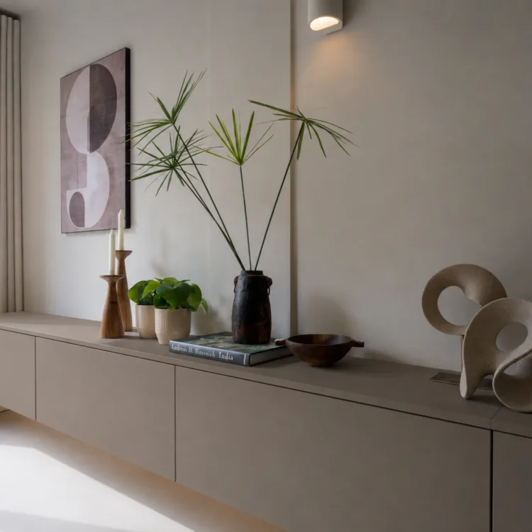 Hangend tv meubel in taupe tint - UA94