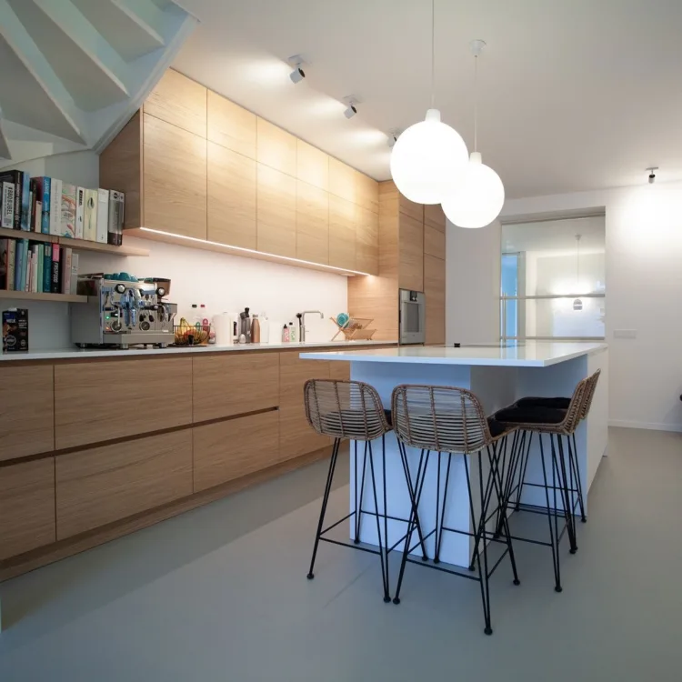 Gietvloer Corestone nature blend nature in keuken
